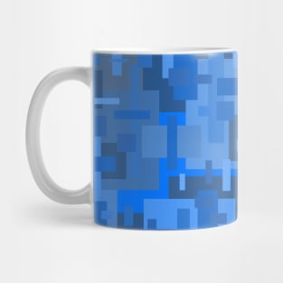 Abstract Blue Cube Mug